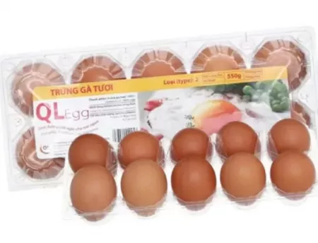 Trứng gà hộp 10 quả
