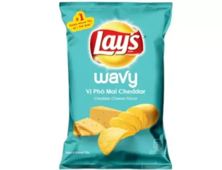 Snack khoai tây phô mai cheddar Lay's gói 54g